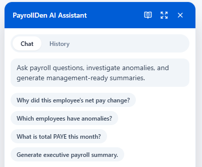 PayrollDen AI Assistant